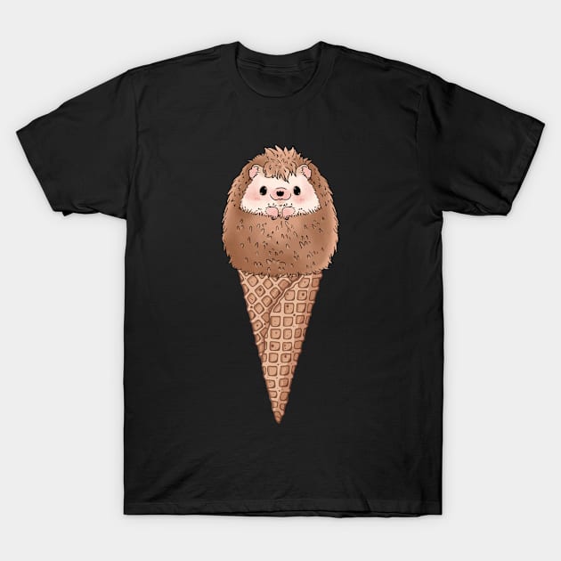 Hedgehog Ice Cream T-Shirt by sqwear